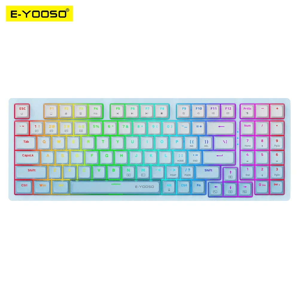 Gaming Keyboard E Yooso - E-YOOSO Z94 RGB メカニカルゲーミングキーボードサポート Bluetooth 5.0