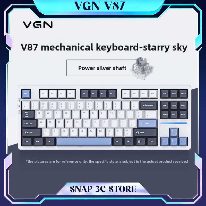 Gaming Keyboard Thocky - VGN V87 TKL ワイヤレスメカニカルキーボード ガスケットマウント トライモード