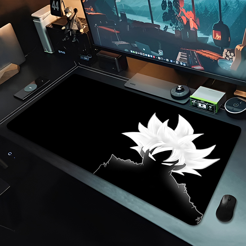 Gaming Keyboard He - DBZ ブラックアニメマウスパッドドラゴンボール大型 PC コンピュータデスクマット抗摩耗ゲーミングマウスパッドキーボードゲーマーアクセサリーテーブルパッド