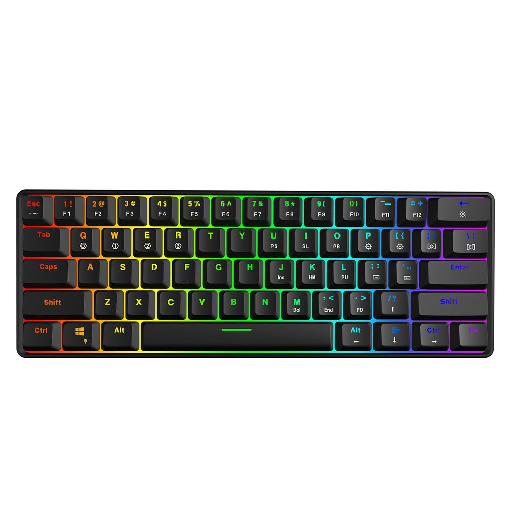 Gaming Keyboard Bundle - SKYLOONG GK61 ミニポータブル 60% ゲーマー光学式キーボードワイヤレス Bluetooth