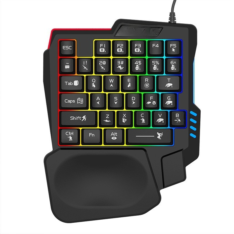 Keyboard Gaming Amazon - K5片手キーボード Gungod Throne 左手用メカニカルフィール ゲーミングキーパッド ebay