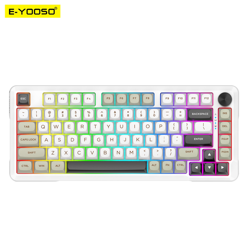 Gaming Keyboard E Yooso - E-YOOSO RGB USB メカニカルゲーミングキーボードサポート Bluetooth ワイヤレス