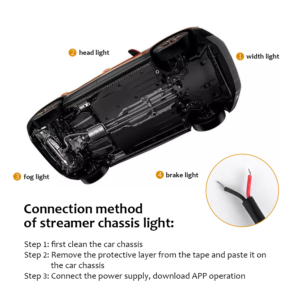 RGBボディワーク用の装飾的なLEDライト,12V,フレキシ - Rgb Underglow Strip のレビューと価格