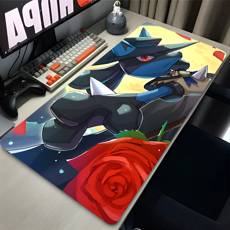 マウスパッドクールアニメ P-ポケモン ルカリオ マウスパッ - Gaming Keyboard Tactile のレビューと価格