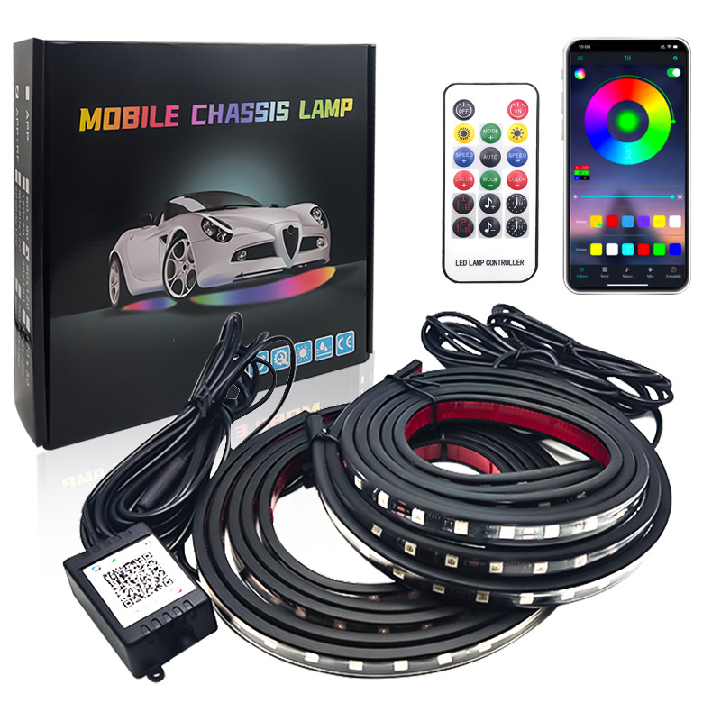 車用フレキシブルアンダーグローライトLEDアンダーボディリモ - Rgb Underglow Strip のレビューと価格