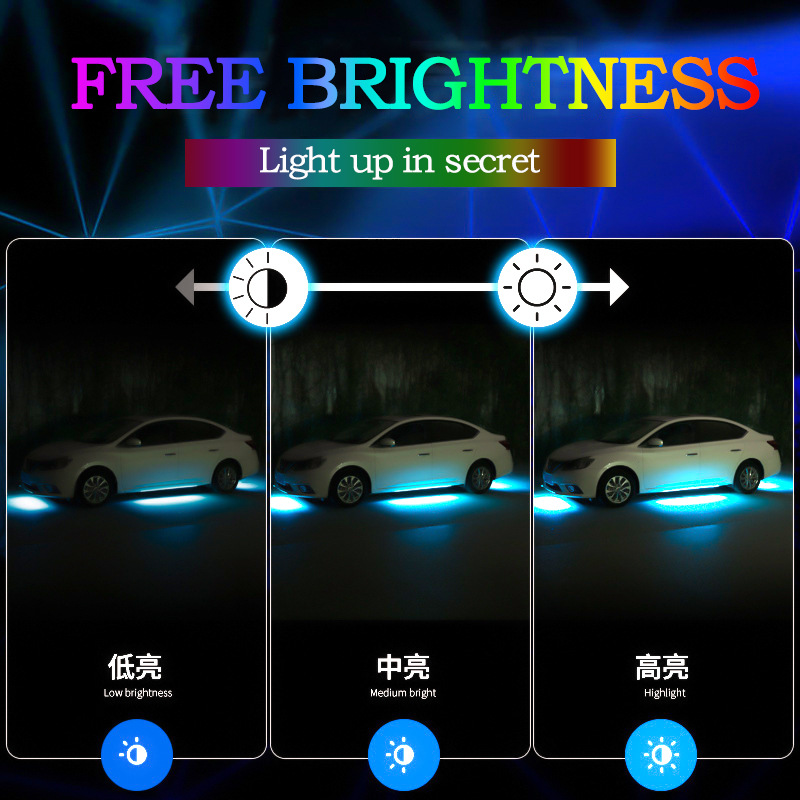 車用フレキシブルアンダーグローライトLEDアンダーボディリモ - Rgb Underglow Strip のレビューと価格