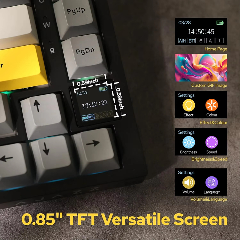 AK820/AK820Pro ゲーミングメカニカルキーボード - Gaming Keyboard Wireless のレビューと価格