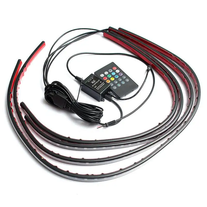 4x 防水 RGB 5050 SMD フレキシブル LED  - Rgb Underglow Strip のレビューと価格