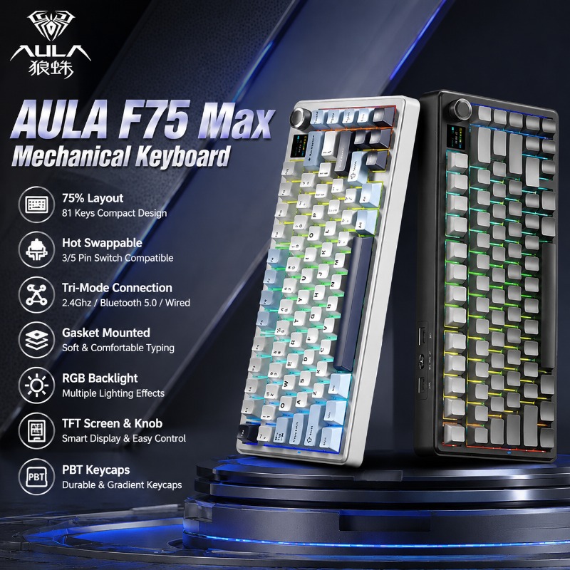AULA F75 Max メカニカルキーボード 75% レイ - Gaming Keyboard He のレビューと価格