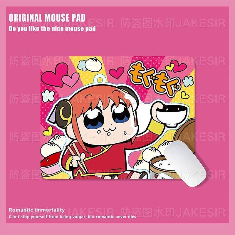 かわいい銀魂柄大型マウスパッド、滑り止めデスクマット、オフィ - Gaming Keyboard And Mouse Pad のレビューと価格