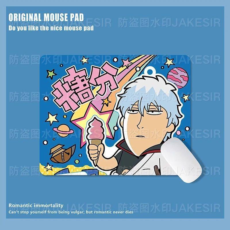 かわいい銀魂柄大型マウスパッド、滑り止めデスクマット、オフィ - Gaming Keyboard And Mouse Pad のレビューと価格