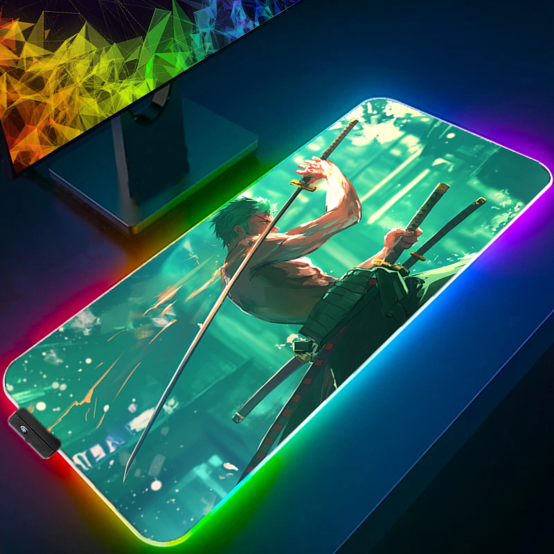 ワンピースゾロマウスパッド RGB ゲームアクセサリー Ga - Gaming Keyboard He のレビューと価格
