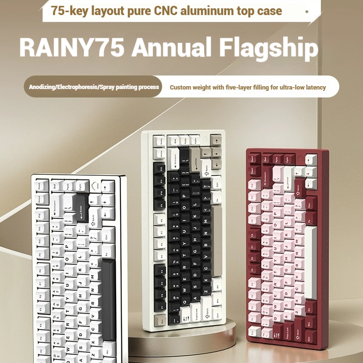ワイヤレス Bluetooth RAINY75 カスタマイズ - Gaming Keyboard Wireless のレビューと価格