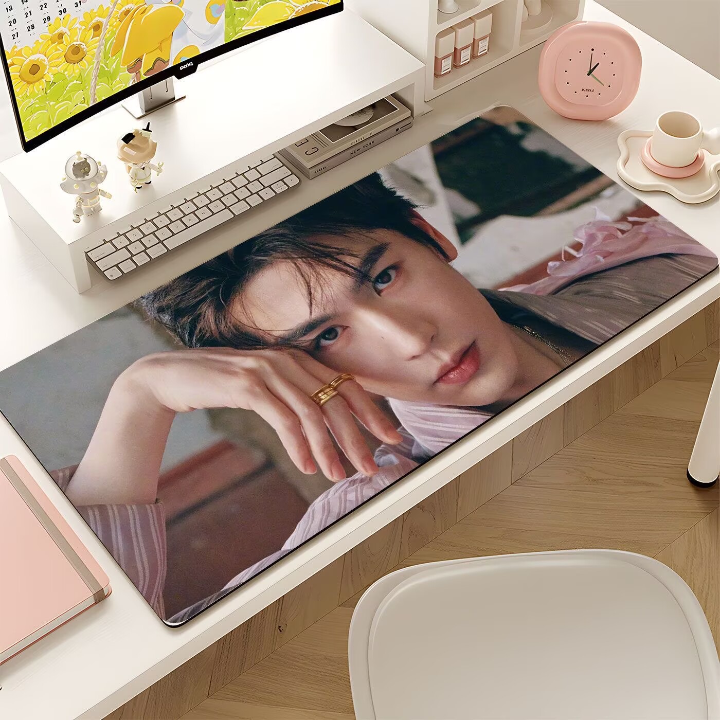 張玲河の特大マウスパッド、有名人小説の男性主人公キーボードパ - Gaming Keyboard And Mouse Pad のレビューと価格