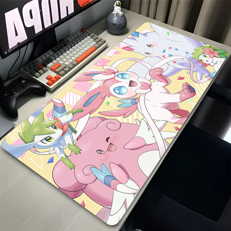 大型ピンクかわいいマウスパッド XXL ゲームコンピュータア - Gaming Keyboard He のレビューと価格