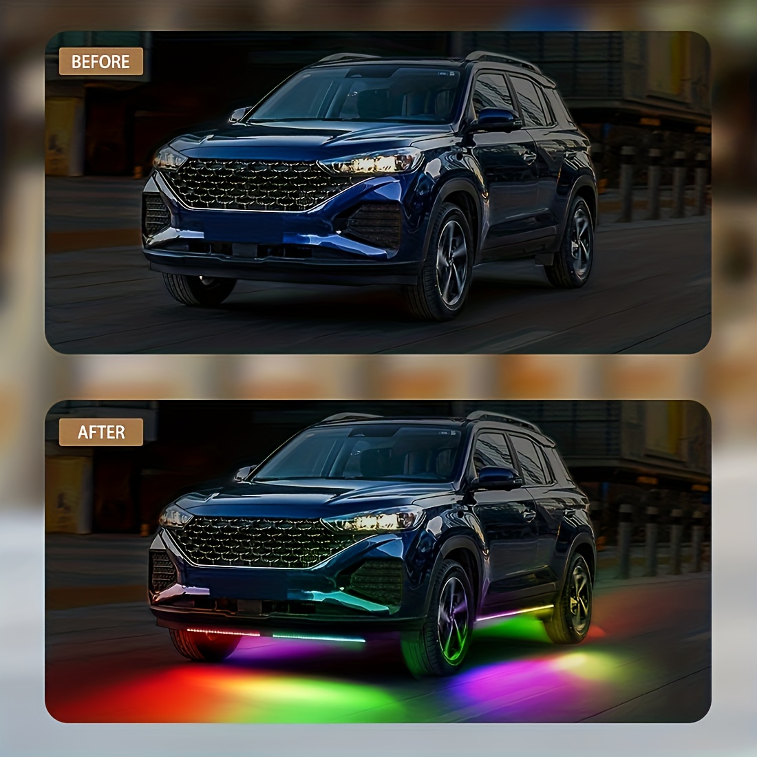 RGB 柔軟な車のアンダーグローライトストリップ 12V L - Rgb Underglow Strip のレビューと価格